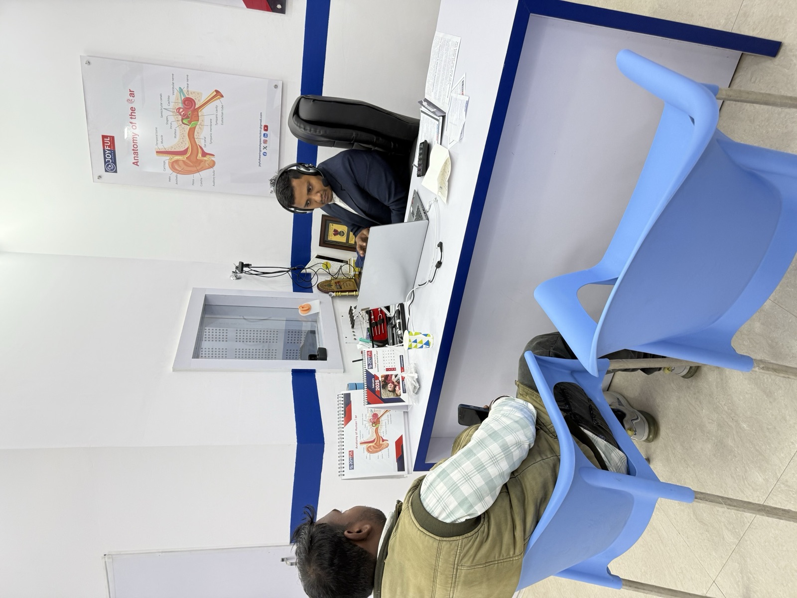 Audiology service consultation room