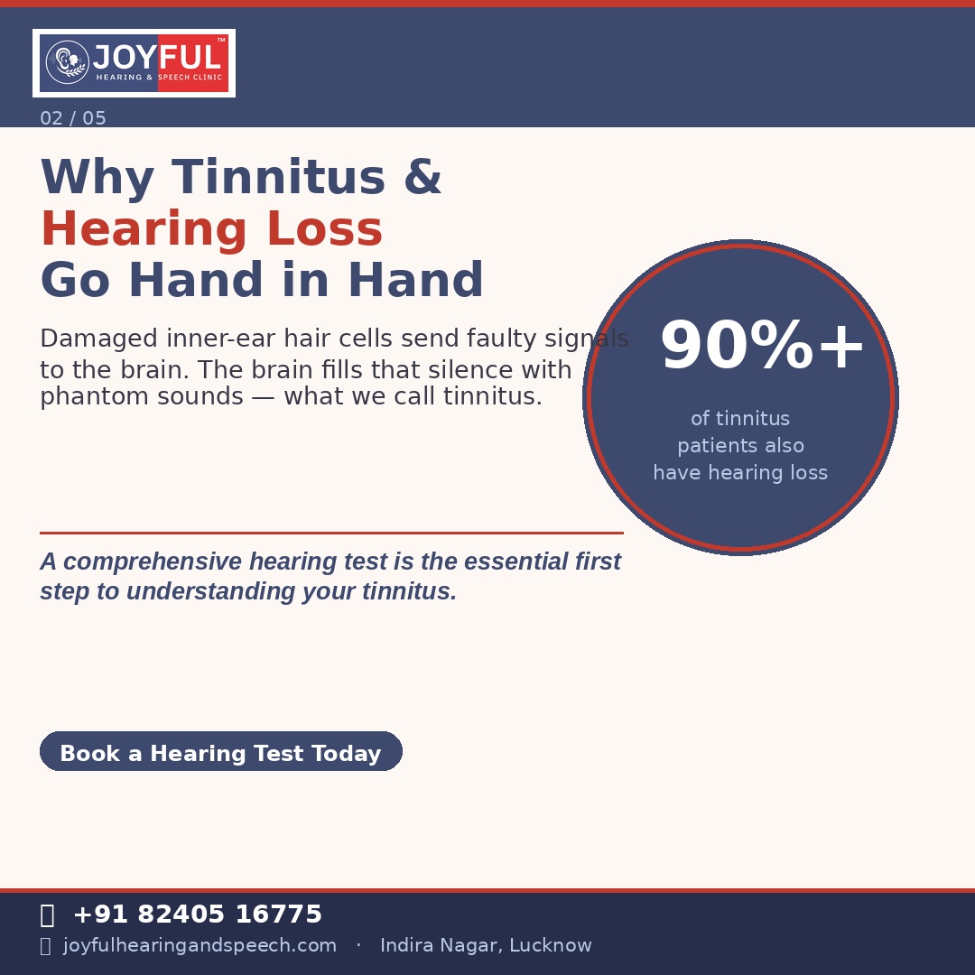 Link between tinnitus and hearing loss