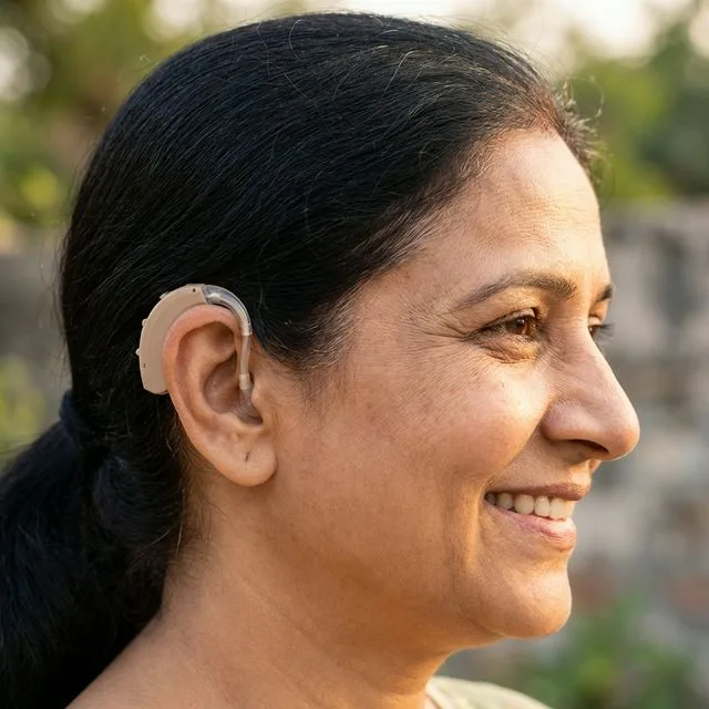 Hearing aid fitting at Joyful Hearing Clinic