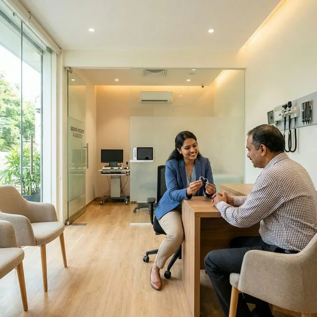 Doctor consulting with patient